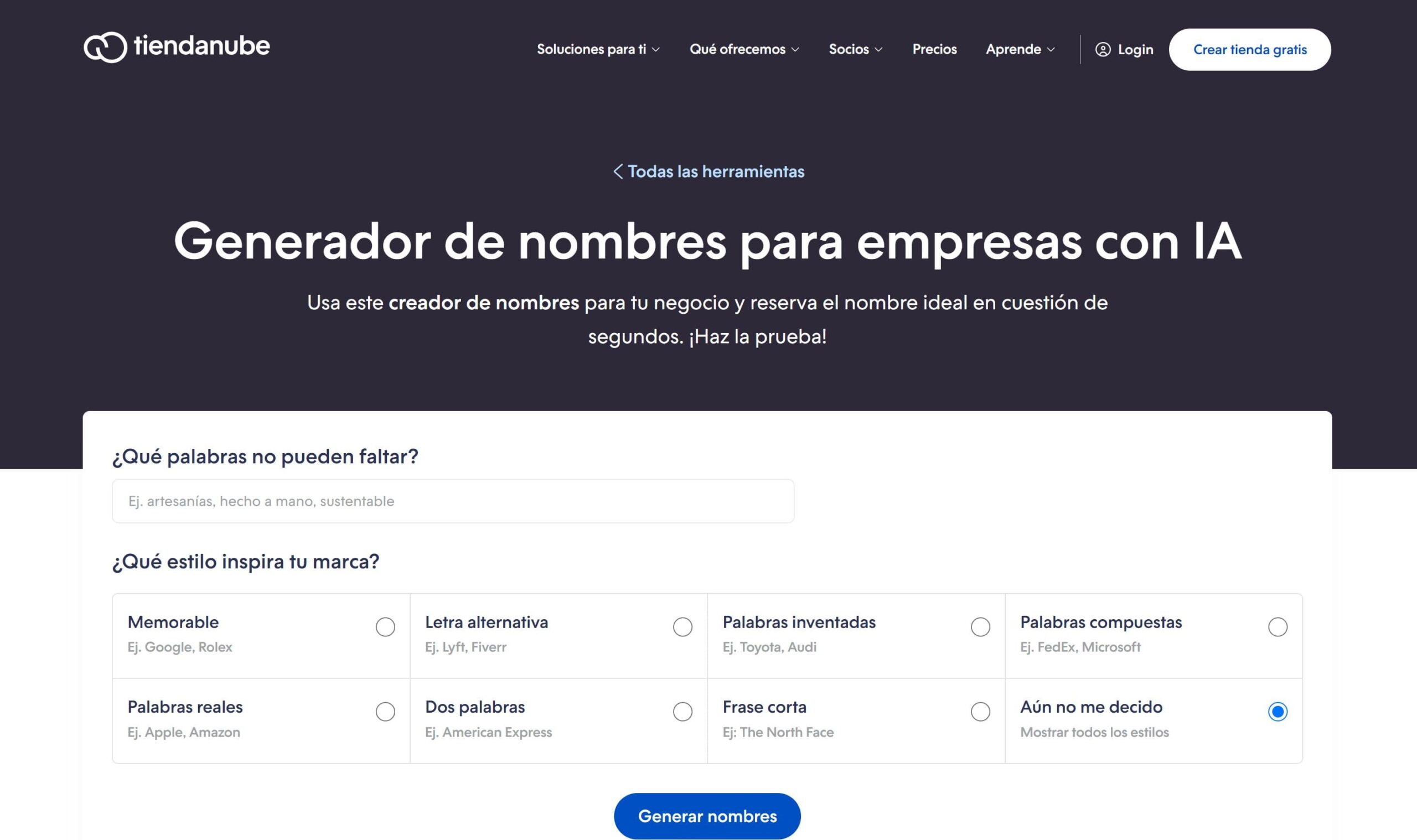 Brand name generator